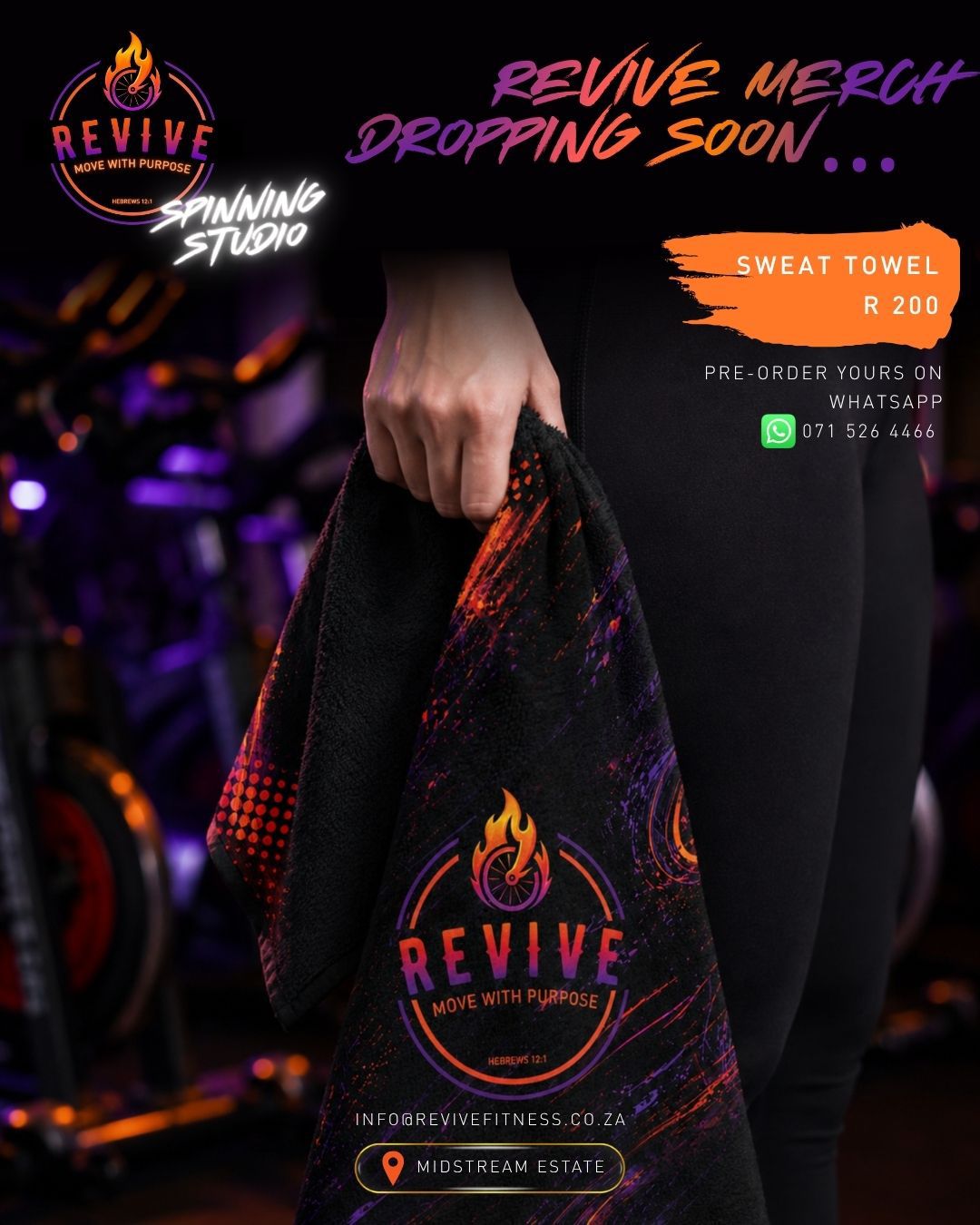 Revive sweat towel — Pedal for His Glory